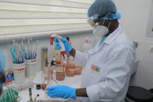 MANIPULATION D'UN AGENT DU LABORATOIRE DE BACTERIOLOGIE