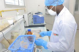 PRISE D'ESSAI DANS UN MILIEU ASEPTISE