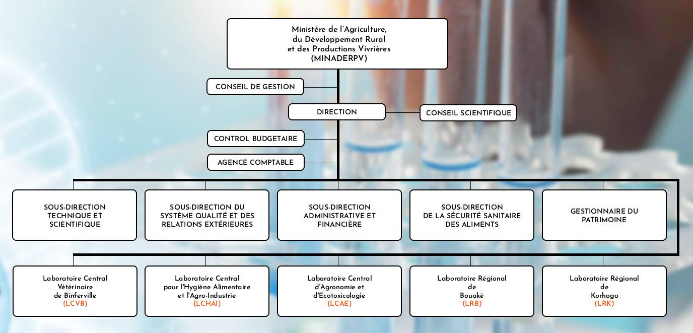 Organigramme du LANADA